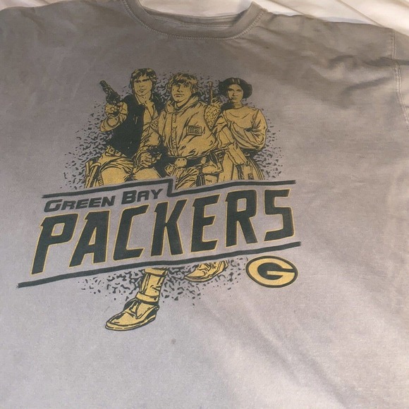 Star Wars x Junk Food x NFL Rebels Team Packers Tee T-Shirt Men Size XL - Picture 2 of 7